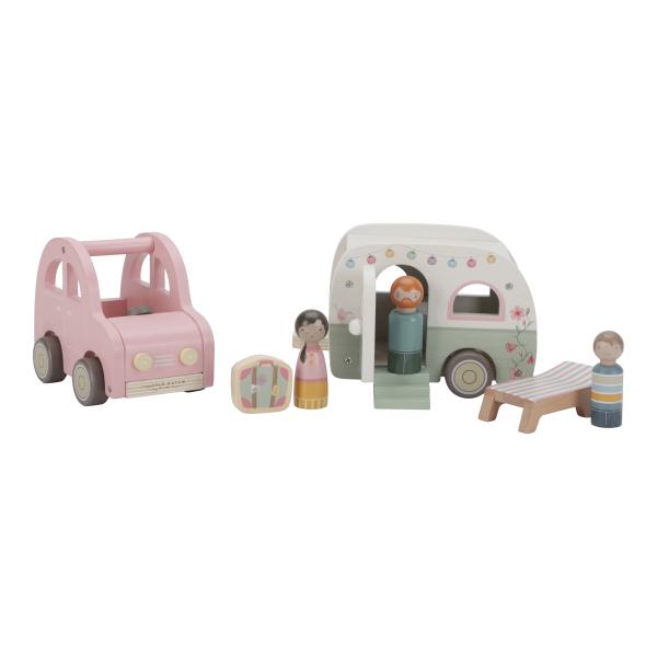 Little Dutch - Spielzeugauto mit Wohnwagen